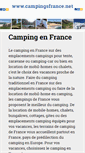 Mobile Screenshot of campingsfrance.net