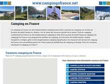 Tablet Screenshot of campingsfrance.net